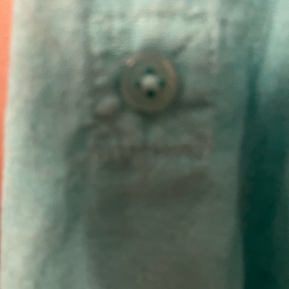 Kim Rogers teal button up blouse size large long sleeve or 3/4 option - Picture 3 of 5